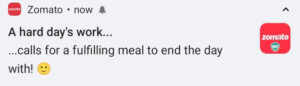 zomato notification