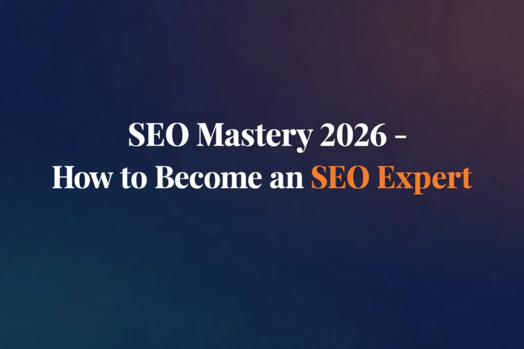 seo mastery 2026 - how to become an seo expert